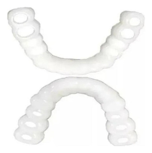 Silicone Superior/inferior Sorriso Dentes Falsos Folheados*