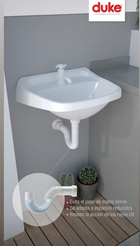 Imagen 4 de 5 de Lavatorio Set Full Baño Duke Pvc Plástico Reforzado