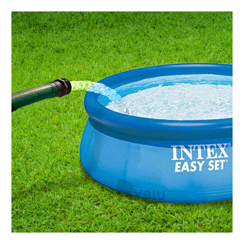 Piscina Borde Inflable En Tono Celeste Y+papel De Regalo