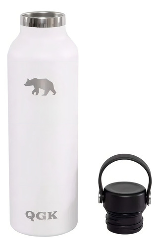 Garrafa Termica Inox Qgk Pe 25oz Com Tampa 750ml - Branco