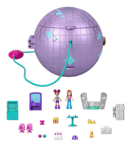 Polly Pocket Set De Juego Compacto Disco Patinaje