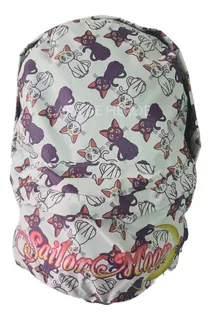 Mochila Escolar Sailor Moon Luna Artemis Impermeable