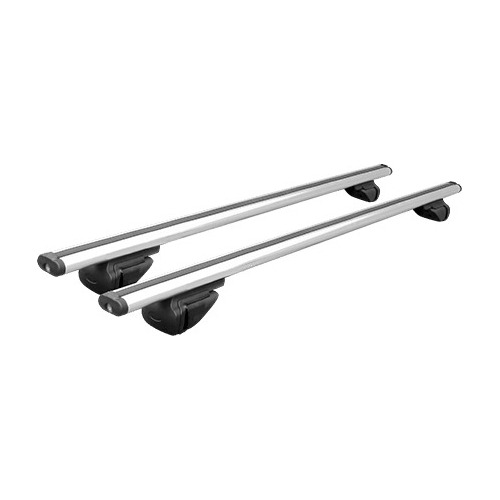 Cross Bar De Aluminio Universal Con Llave Silver Mate