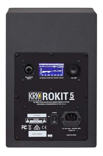 Imagen 3 de 7 de Monitor De Estudio Krk Rokit Rp5 Ultima Generacion 5 Pulgadas Activo - Oddity