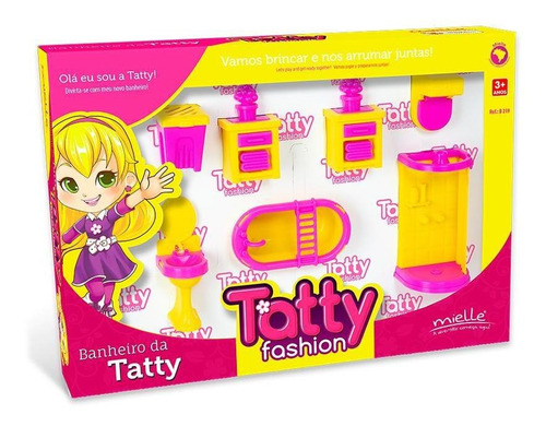 Imagem 2 de 5 de Casinha Boneca Brinquedo Menina Mini Banheiro Pocket