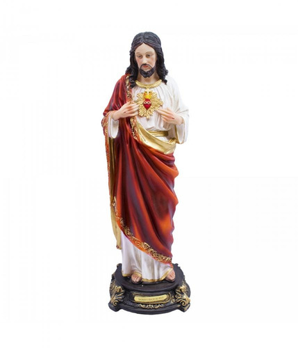 Sagrado Coração De Jesus 41cm - Enfeite Resina