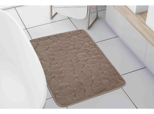 Tapete Para Baño Kivia Memory Foam Taupé 50x80 Cm