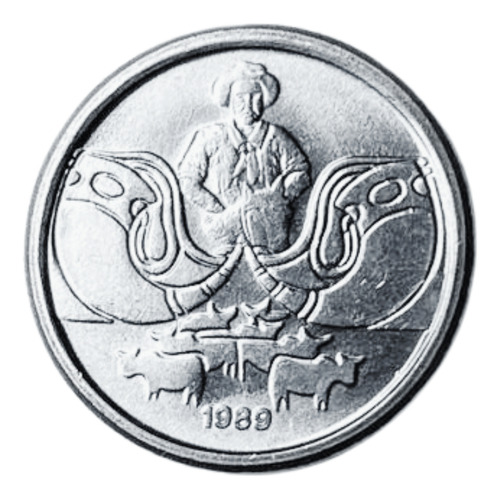 Moeda Antiga Do Brasil - 1 Centavo Boiadeiro De 1989