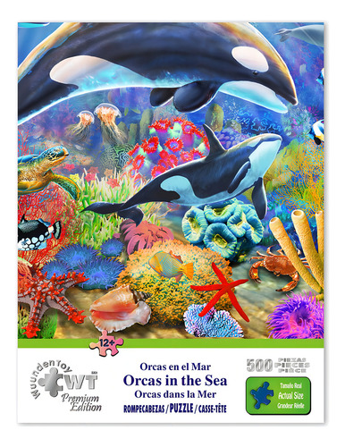 Rompecabezas Wuundentoy Premium Edition 500 pzs, Orcas En El Mar