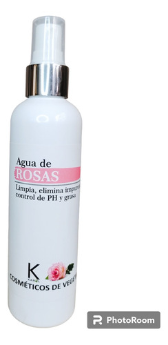 Agua De Rosas Facial Cosmético Vegetal Natural