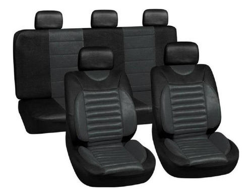 Funda Cubre Asientos Universal Motorlife 9 Pcs  Negro Acolch