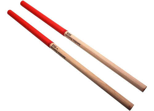 2 Pares De Baquetas De Madera Cardio Drum Mango De Goma...