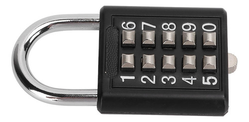 Senha Padlock Security Combinação De Botão De Pressão De 10