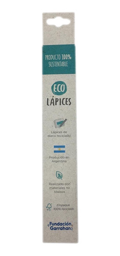 Eco Lápices Negros Diario Reciclado X 3 - Fundación Garrahan