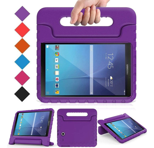 Funda Tablet Samsung Galaxy Tab E 9.6 Para Ninos Violeta