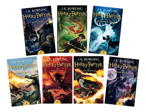 Libros Harry Potter Español Saga Completa Estuche Salamandra