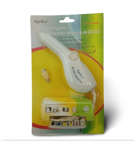 Carregador Veicular Mini Usb Com Regulagem De Volts Cor Branco