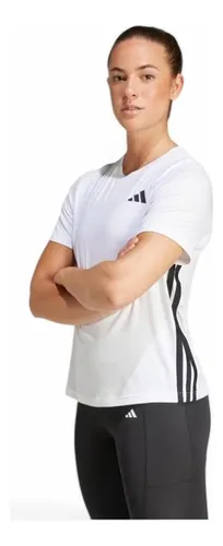 Polera Mujer adidas Train Essentials 3 Tiras Blanco