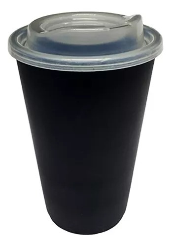 Vaso X 10 Tipo Starbucks Caliente O Frio Tapa Sikla 500 Cc