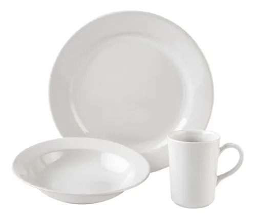 Vajilla blanca lisa deals