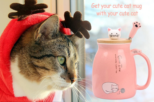 Bonita Taza De Gato, Linda Taza De Gato Para Mujer, Regalos