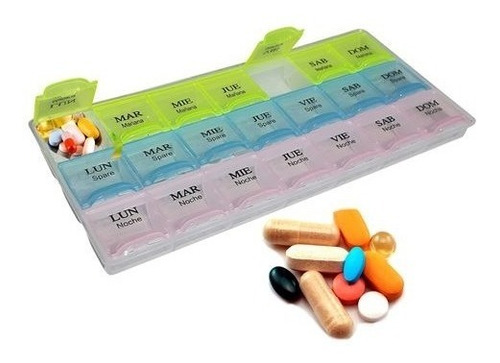 Pastillero Semanal X 3 Veces Al Dia Español 