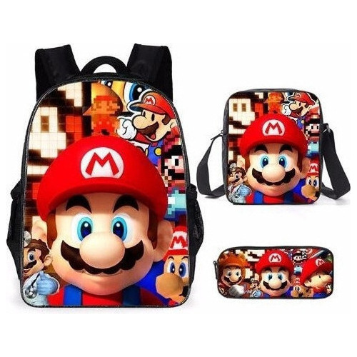 Bolso De Hombro For Niños De Mario Bros, Regalo De Cumpleañ