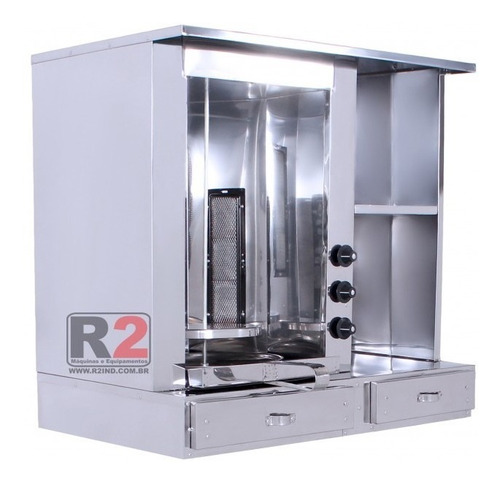 Imagem 4 de 9 de Kit De Churrasco Grego De Balcão Aço Inox C/ Pá Coletora R2