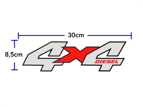 Imagem 4 de 5 de Kit 2 Adesivo 4x4 Jeep Troller 2005 2006 2007 2008 2009 2010