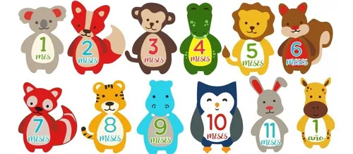Accesorio Bebe Calca 12 Meses Para Foto Mensual Sticker Cuotas