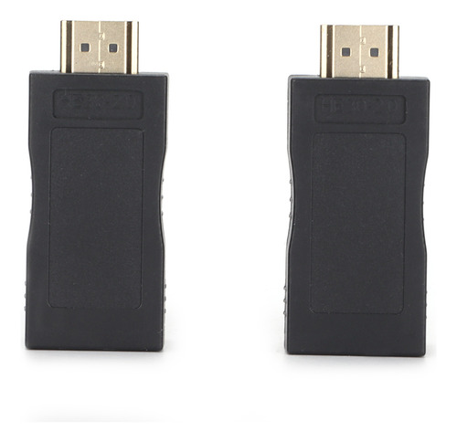 Adaptador De Señal Con Conectores Rj45, Negro A Alta Definic
