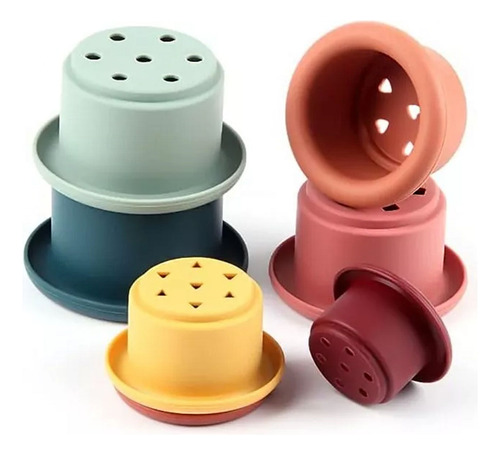 Para Juguete Educativo Montessori Con Taza Apilable De
