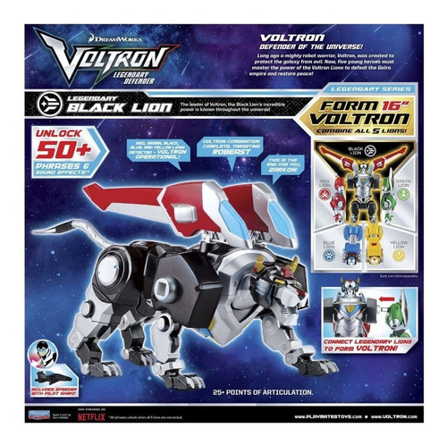 Voltron Legendary Defender Action Figure Black Lion