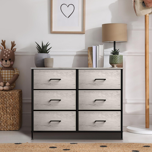 Sorbus Cómoda Con 6 Cajones De Madera Sintética Organizador