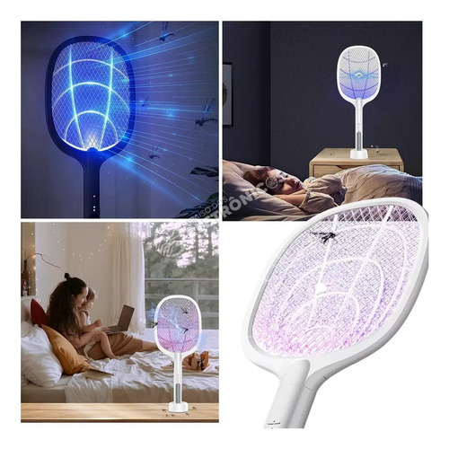 Luminária Raquete Elétrica Dp834 Acaba Mata Mosquito Dengue