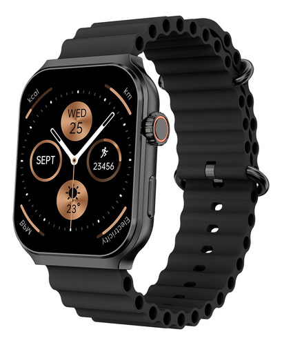Reloj Inteligente Smartwatch Aiwa Deportivo Ip67 Aw-sf25b Caja Negro Correa Negro Bisel Negro