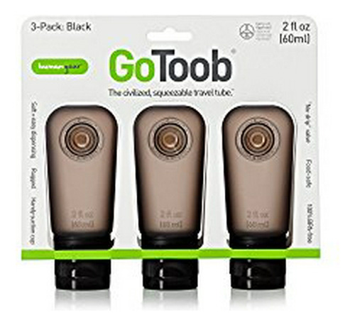 Humangear Gotoob 3-pack Recorrido De La Botella, Negro, Medi