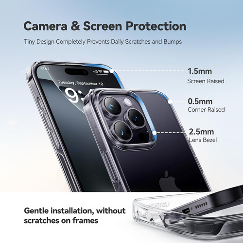 Capa Casekoo Para iPhone 16 Pro Max Cristalina, [100% U...