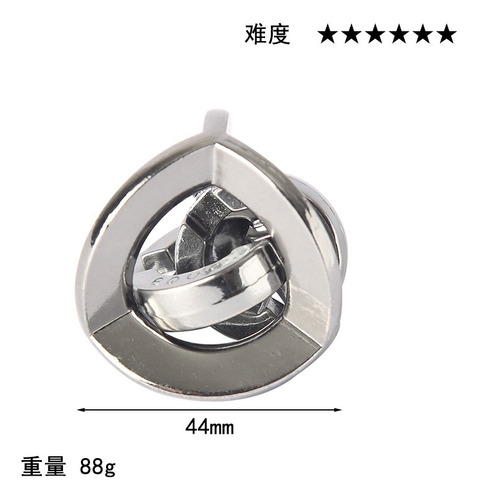 Sky Alloy Brain Teaser Puzzle Unlocking Rings Set