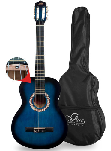 Guitarra Clasica Sevillana 8449 39 Pulgadas Con Funda Azul