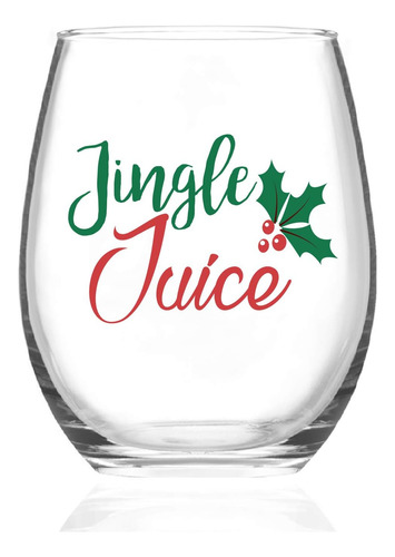 Copa De Vino De Navidad, Copa De Vino Sin Tallo De Jingle Ju