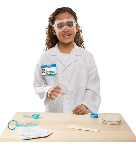 Melissa And Doug Scientist  Role Play Costume Set,