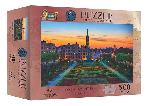 Quebra-cabeça 500 Pçs Puzzle Monte Das Artes Bélgica Uriarte