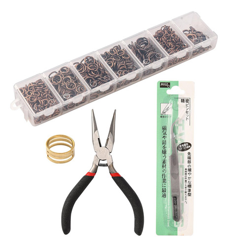 Kit Básico Para Hacer Joyas Con Accesorios Rojo Antiguo