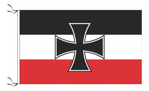 Bandera Imperio Alemán Gösch Flagge 45 X 70cm