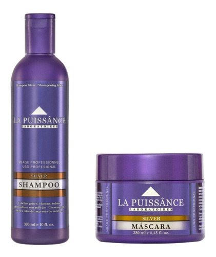  La Puissance Kit Silver - Shampoo X 300ml + Máscara 250ml