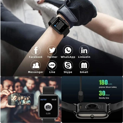 Imagen 6 de 10 de P22 Reloj Inteligente Smartwatch Ip67 Deporte Monitor Salud