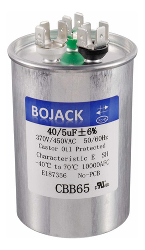 Bojack 405 Uf 40/5 Mfd 6% 370v/440 Vac Cbb65 Condensador D