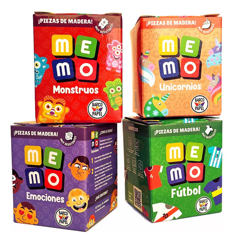 Juego De Memoria Para Niños Me Mo Fútbol Barco De Papel