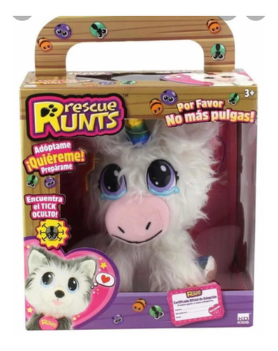 Peluche Grande Unicornio Rescue Runs Original Kreker